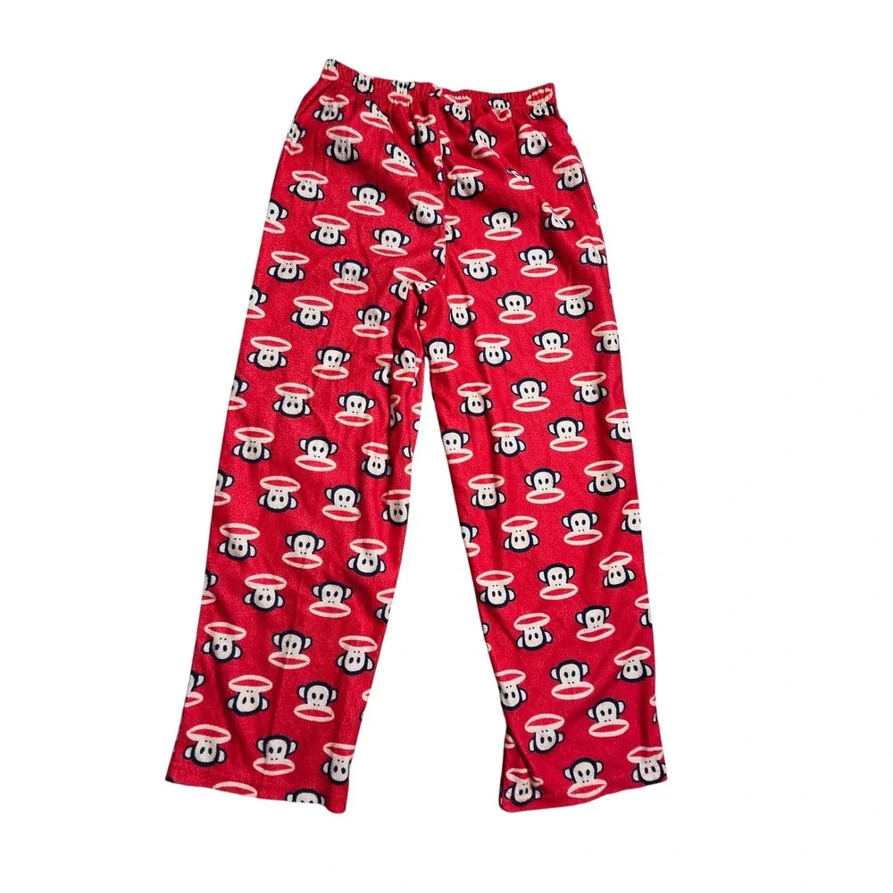 Paul Frank Julius the Monkey Fleece Pajama Pants Kids M 10/12 AOP Y2K Kidcore